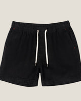 James | Elastischer Bund Kordelzug Shorts in Schwarz