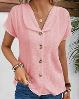 Mia - Elegante Damenbluse in Weiß in Rosa