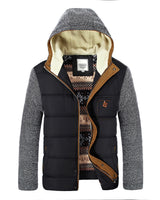 Herbst-Steppjacke mit Kapuze - Alaric in Schwarz