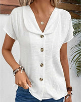 Mia - Elegante Damenbluse in Weiß in Weiß