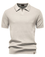 Ulrich – Elegantes Kurzarm-Polo Hemd in Beige
