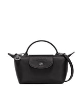 Mini-Lederhandtasche Von in Schwar