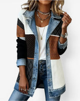 Sunna - Jeansjacke Aus Verschiedenen Denim Stoffen in Mehrfarbig
