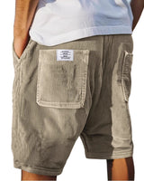 Festus - Elegante Strukturierte Maßgeschneiderte Shorts in Khaki