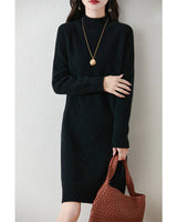 Emilia™ Chic Winterkleid in Schwarz