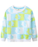 Mädchen Sweatshirt mit buntem Blumenmuster Drune in Mint
