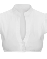 Damen Kurzarm Oktoberfest Dirndl Bluse - Amely in Hellgrün