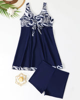 Damen Schwimmkleid mit Short-Integration Drune in Marineblau