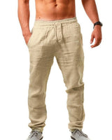 Dennis | Hose mit Kordelzug in Beige