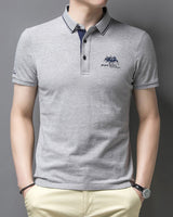 Alphonse | Herren Elegant Polo Hemd | Kurzarm in Grau