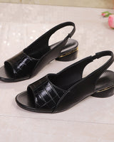 Heidi | Elegante Komfort-Sandalen in Schwarz