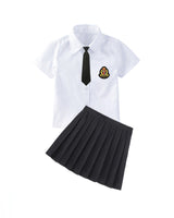 Damen Schuluniform Drune in Weiß