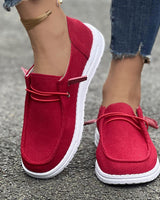 Damen nan lässige Slip-On Sneaker-Halbschuhe mit geripptem Textilobermaterial und elastischer Schnürung Drune in Versandzuschlag