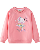 Mädchen Sweatshirt mit verspieltem Mäuse-Design Drune in Blau