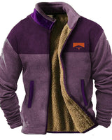 Savrani™ | Herren Fleecejacke in Lila