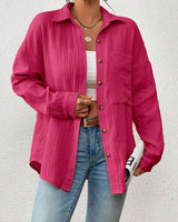 Kireliae - Hemd mit Button-down-Kragen in Rosa