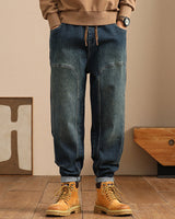 Baggy-Denim-Hose für Männer - Adrien in Blau