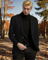 Herren Eleganter Blazer mit stilvollem Schnitt und hochwertigem Material Drune in Schwarz