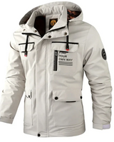 Hochwertige wasserdichte Winterjacke für Herren in Beige