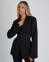 Trendy Damen Blazer - Nora in Schwarz
