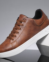 Palmer™ - Leder TURNSCHUHE in Braun