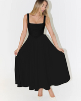 Grace | Elegantes Sommerkleid in Schwarz