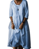 Zaria - Softtouch-Maxikleid in Blau