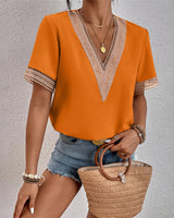 TANJA | Elegantes damen t-shirt in Orange