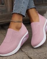 Damen Orthopädische Schuhe mit dämpfender Sohle und elastischem Einstieg in Rosa