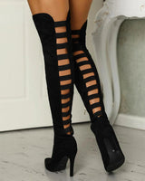 Overknee-Stiefel Mit Hohem Absatz - Lynn in Schwarz