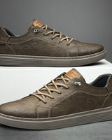 Hampus – Sneakers Aus Echtem Leder in Braun