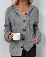 CARA – Luxuriöse Strickjacke für Damen in Grau