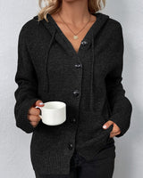 CARA – Luxuriöse Strickjacke für Damen in Schwarz