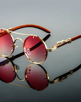 Pia | Auffallende Unisex-Sonnenbrille in Rosa