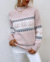 Merlot | Winterpullover in Helles Rosa