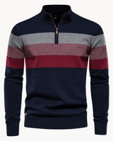 Pullover Mit Halbzipper - Keanu in Blau