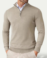 Pullover Mit Halbzipper - Sami in Beige