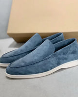 Gerhard | Herren Wildleder Loafer Schick Komfort Elegant in Hellblau
