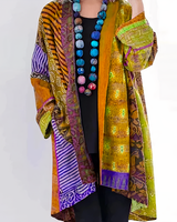 Rozenna – Strickjacke Im Kimono-Stil in Gelb