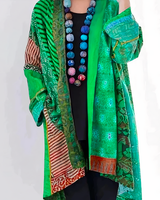 Rozenna – Strickjacke Im Kimono-Stil in Grün