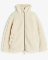 REIGN - Winterjacke aus Wolle in Weiß