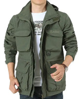 ROGERS - Wasserdichte Herbstjacke für Männer in Militärgrün