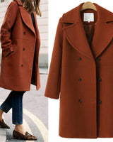 Oksi | Warme Wolljacke für Damen in Rot
