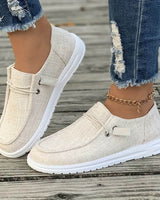 Renate | Damen Slip-On Sneaker Bequem Komfort Alltag in Beige