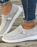Renate | Damen Slip-On Sneaker Bequem Komfort Alltag in Hellgrau