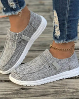 Renate | Damen Slip-On Sneaker Bequem Komfort Alltag in Dunkelgrau