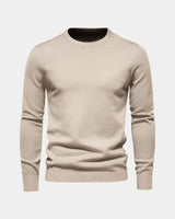 Rene | Herren Minimalistischer Pullover – Minimal Pullover Herren Clean in Khaki
