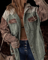 Nina - Retro-Cordjacke in Grün