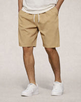 Robert | Elastischer Bund Helle Kordel Shorts in Khaki