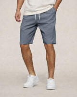 Robert | Elastischer Bund Helle Kordel Shorts in Grau